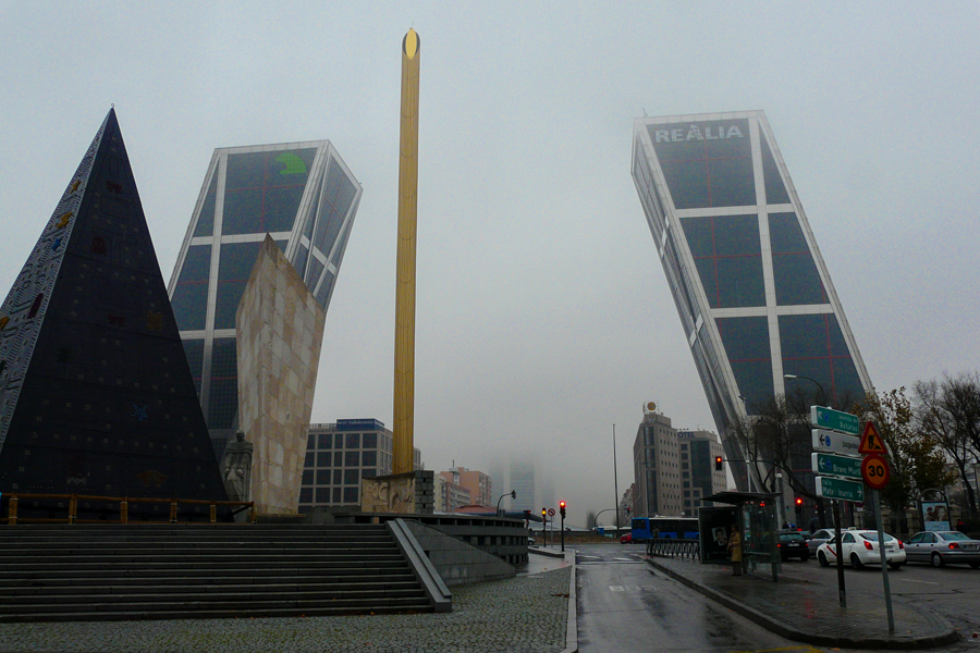 Bâtiments jumeaux à Madrid