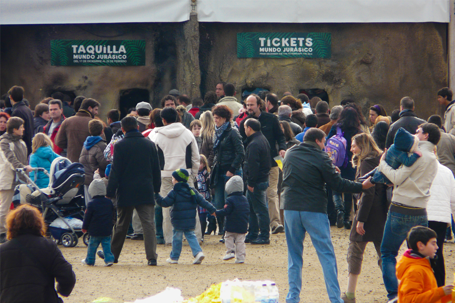 Foule de personnes à Madrid