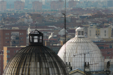 Vues sur des dômes à Madrid