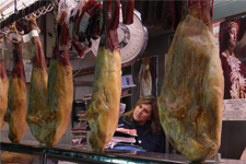 Etal de viandes à Madrid