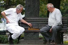 Joueurs d'echecs dans la rue